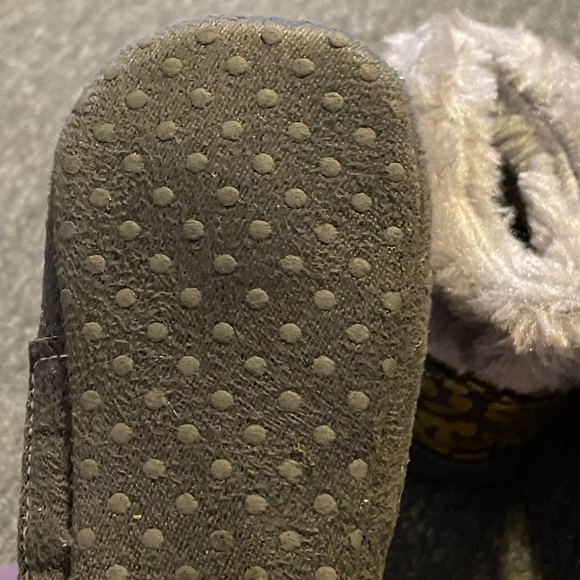 Baby boots gray and gold NEW - Picture 3 of 3